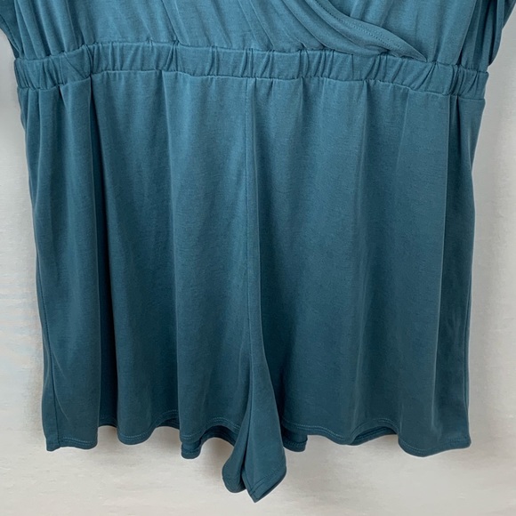 Silence + Noise Tangled Up Romper Teal Large - Picture 5 of 8